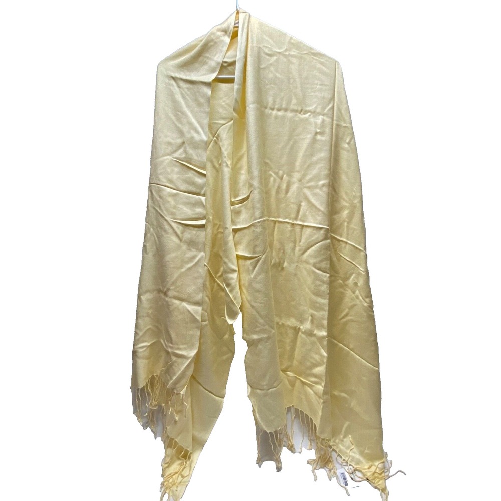 Pashmina Scarf Wrap Shawl Women's Butterscotch Fringe Multi Style Wear OSFM NWT